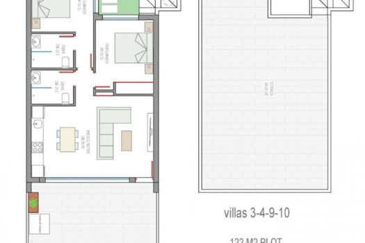 2 bedroom Villa for sale in Pilar de la Horadada