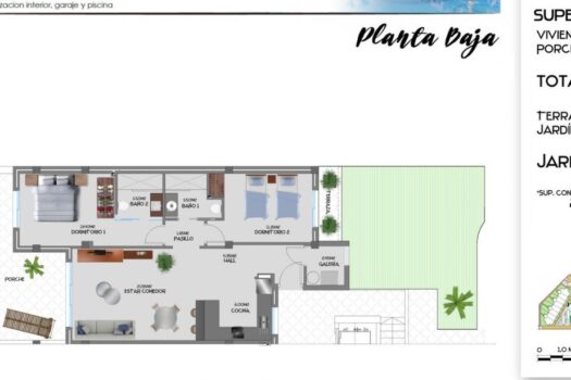 Apartmán – 2 ložnice – Guardamar del Segura