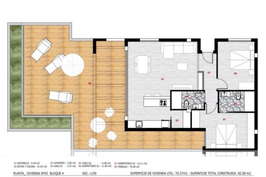 Apartmán – 2 ložnice – Monforte del Cid