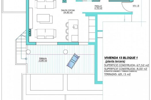 2 bedroom Penthouse for sale in Los Alcazares