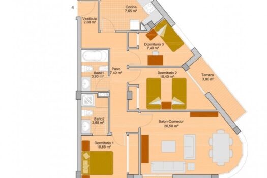 3 bedroom Apartment for sale in San Miguel de Salinas