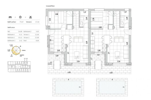2 bedroom Villa for sale in Orihuela Costa