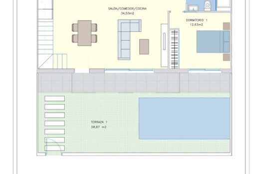 2 bedroom Townhouse for sale in Orihuela Costa