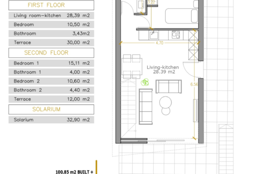 Vila – 3 ložnice – Orihuela Costa