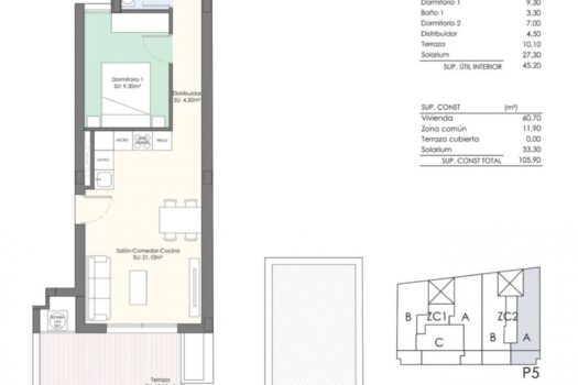 2 bedroom Penthouse for sale in Torrevieja