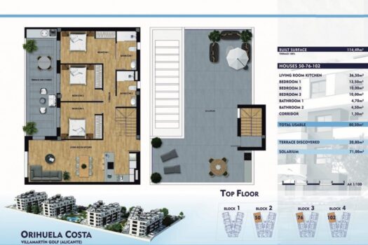 3 bedroom Penthouse for sale in Orihuela Costa