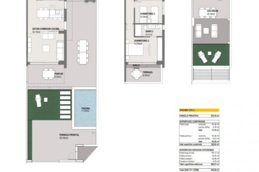 3 bedroom Villa for sale in Pilar de la Horadada