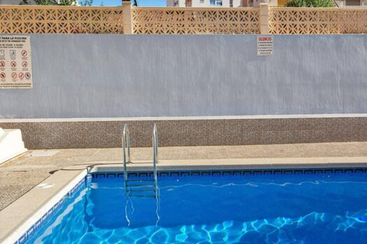 2 bedroom house with pool, garage and storage room