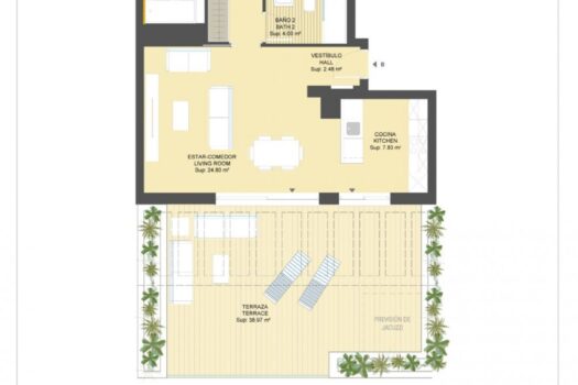 2 bedroom Penthouse for sale in Orihuela Costa