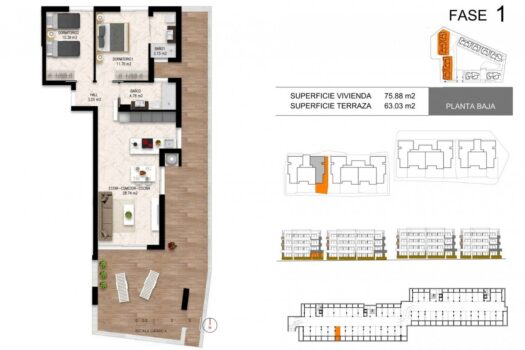 Apartmán – 2 ložnice – Orihuela Costa