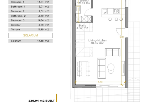 Vila – 3 ložnice – Orihuela Costa