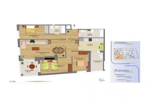 3 bedroom Apartment for sale in Aguilas