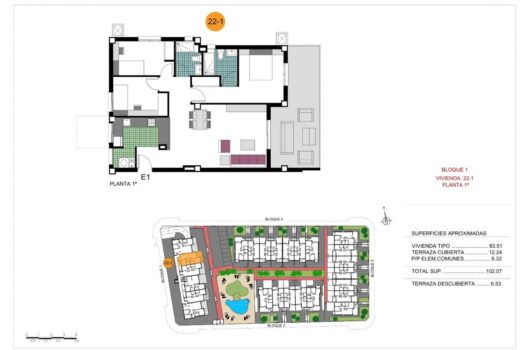 Apartmán – 3 ložnice – Pilar de la Horadada