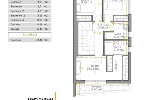 Vila – 3 ložnice – Orihuela Costa