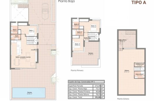 3 bedroom Villa for sale in Algorfa