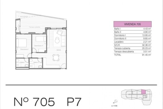 2 bedroom Penthouse for sale in San Miguel de Salinas