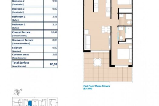 2 bedroom Apartment for sale in Pilar de la Horadada