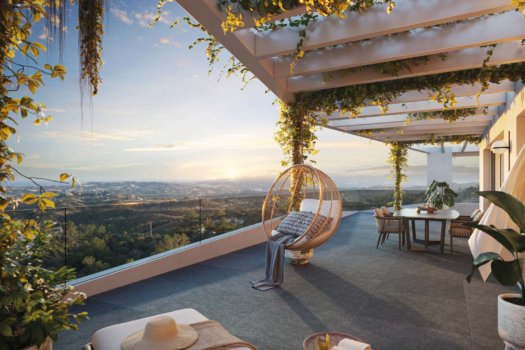 NOVOSTAVBA BYTU S VÝHLEDEM NA MOŘE V MIJAS.