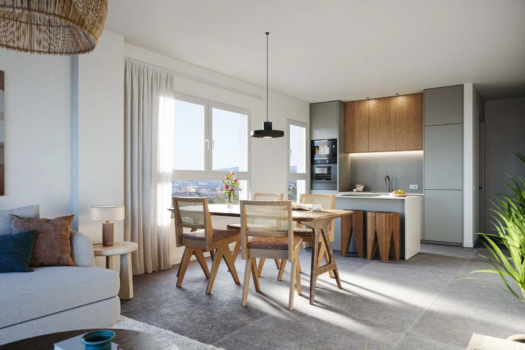 NOVOSTAVBA BYTU S VÝHLEDEM NA MOŘE V MIJAS.