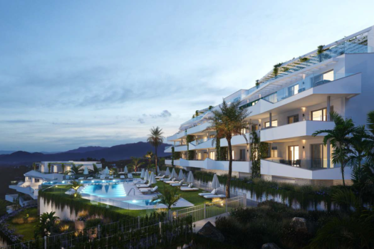 NOVOSTAVBA BYTU S VÝHLEDEM NA MOŘE V MIJAS.