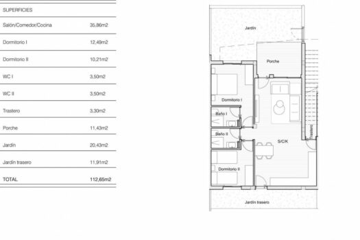NEW BUILD BUNGALOW APARTMENTS IN SAN MIGUEL DE SALINAS