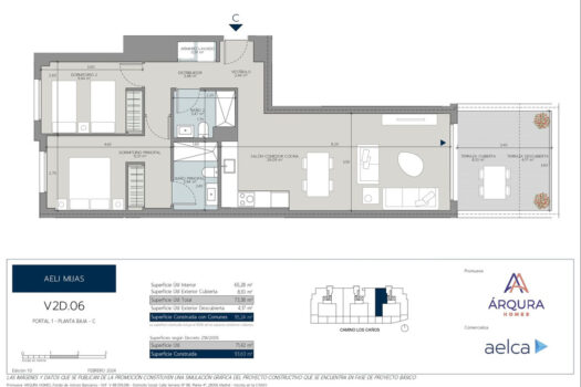 Apartmán v přízemí – 2 ložnice – Mijas