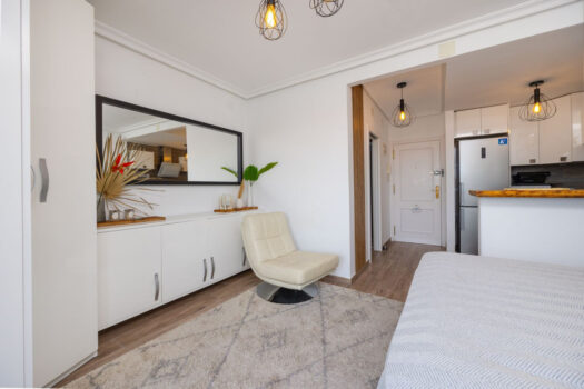 Apartmán s 1 ložnicí a výhledem na moře, 600 m od pláže – La Mata