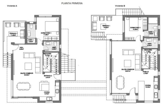 Moderní vila se 4 ložnicemi a výhledem na moře, 60 m od pláže – La Mata